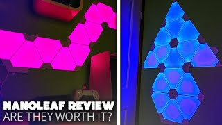 Nanoleaf Light Panels Review  Are they worth it in 2021  Nanoleaf Shapes amp Canvas Review [upl. by Culbert]