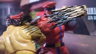 Megalo Box stop motion recreation Street fighter Ryu Vs M Bison [upl. by Harding]