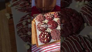 Cheesecake red velvet cookiesViral dessert recipe Easy cookies recipe Viral cookies recipe [upl. by Akcirehs728]