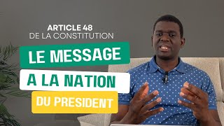 Le Message à la Nation du Président de la République  Firi Constitution avec Docteur Alassane DIA [upl. by Madelyn]