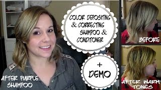 Color DepositingToning Shampoos amp Conditioners  Demo [upl. by Eerhs]