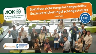 360° Film Ausbildung zumzur Sozialversicherungsfachangestellten mwd  AOK Bremen  Bremerhaven [upl. by Kevyn]