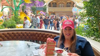 SADELLE’S LAS VEGAS BEST BRUNCH SPOT In The BELLAGIO CONSERVATORY Lunch With A SPECTACULAR VIEW [upl. by Gracie759]