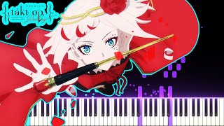 Takt Op Destiny OP  takt  タクト ryo supercell  Piano Cover Synthesia「ピアノ」 [upl. by Je]