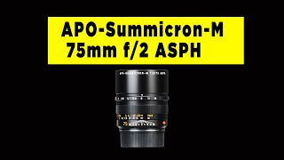 Leica APOSummicronM 75mm f2 ASPH Review  Photography PX [upl. by Hsizan802]