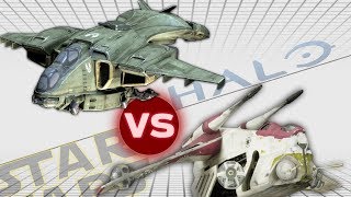 LAAT Gunship vs UNSC Pelican Gunship Variant  Halo vs Star Wars Who Would Win [upl. by Mamie636]