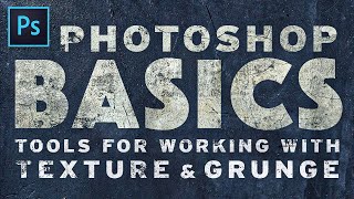 Texture amp Grunge Essentials  Photoshop Tutorial with Free Textures [upl. by Erialcyram]