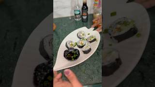 Sushi l sushi at home l let’s make sushi l vegetarian sushi fyp fypage sushi japanesefood [upl. by Uahsoj224]