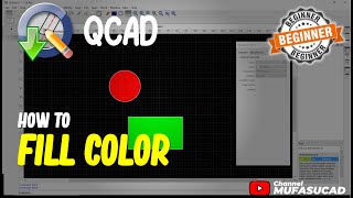 QCAD How To Fill Color [upl. by Annahgiel]