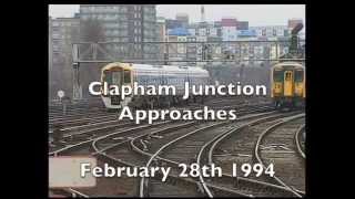 Clapham Junction approaches 1994 [upl. by Lesak42]