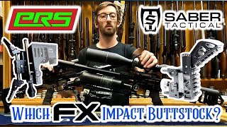 FX Impact Saber Tactical  PRS Adjustable Custom Butt Stock Comparison [upl. by Yeaton]