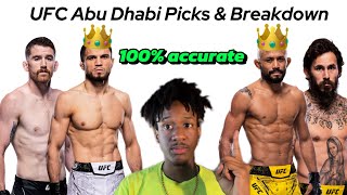 My UFC Abu Dhabi Sandhagen vs Nurmagomedov Picks amp Breakdown  Accurate Bets [upl. by Kaela]