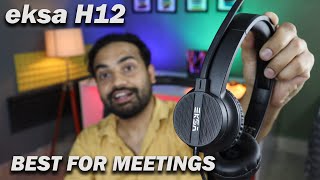 EKSA H12 Best Wired Headphone for Meeting amp online Classes [upl. by Omissam407]