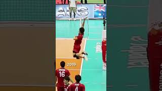 nishida 2019☠️💨 volleyballsource sportsequipment volleyballtechniques volleyball [upl. by Ettigirb]