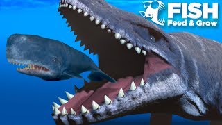 PLAYING AS THE MOSASAUR  Fish Feed Grow [upl. by Drew]