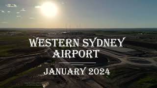 western Sydney airport Jan update 2024 [upl. by Rebah675]