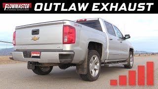 201419 GM SilveradoSierra 1500 53L  Outlaw Extreme CatBack Exhaust System 817916 [upl. by Griggs]