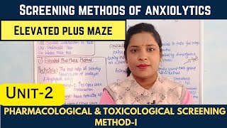 Screening Methods Of Anxiolytics  Elevated Plus Maze Method  Anxiogenic Agent Screening [upl. by Terbecki]