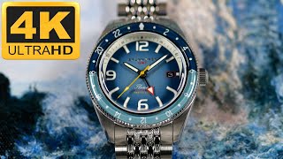 Spinnaker Fleuss – GMT Automatic Nebula Blue Seiko Instruments SII NH34 ‘Caller’ GMT under 500 [upl. by Zasuwa]