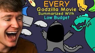 Reacting to Every GODZILLA MOVIE Summarized in LOW BUIDGET [upl. by Charlene]