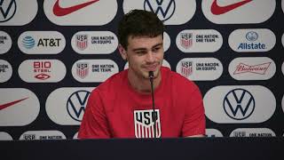 WORLD CUP TRAINING CAMP PRESS CONFERENCE Gio Reyna amp Matt Turner  Nov 16 2022 [upl. by Acimot]