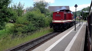 Sonderzüge im Harzvorland quotUBootquot 119 1584 Ludmilla 242 338 95 1027 die quotBergköniginquot 15062024 [upl. by Siwel627]