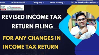 Revised Income Tax Return Filing For AY 202425  Dobara ITR Filing kaise kare  Revised ITR Filing [upl. by Arrotal598]