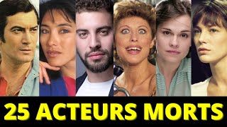 25 ACTEURS FRANÇAIS DÉCÉDÉS AU COURS DE LA DERNIÈRE ANNÉE [upl. by Krystalle205]