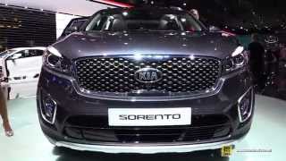 2015 Kia Sorento AWD  Exterior and Interior Walkaround  2014 Paris Auto show [upl. by Kcinom]