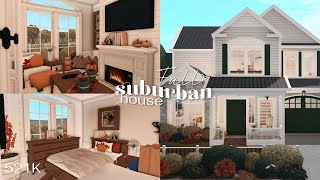 roblox l bloxburg  Fall Suburban House 512K  eloiral [upl. by Hillell]