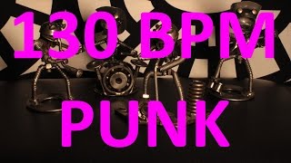 130 BPM  PUNK  44 Drum Track  Metronome  Drum Beat [upl. by Slrahc]