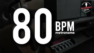 80 BPM  Metronome  quotClickquot Beat Style  15 minute Practice Track [upl. by Sinai]