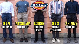 COMPLETE Guide To Dickies Work Pants  Which Fit Is Best 874 873 Double Knee Cargo Skinny [upl. by Mirabel]