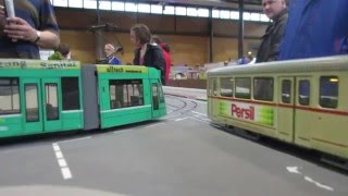 Modellbau Messe Freiburg 2016 Modultram Südbaden Teil 2 Tramanlage 0406März 2016 [upl. by Nnylaj]