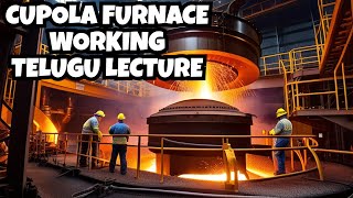 Cupola Furnace Working  Types of steel Making Production Engineering Materials  Material Science [upl. by Kelda]