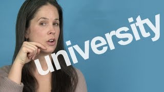 How to Pronounce UNIVERSITY  American English [upl. by Ahsino]