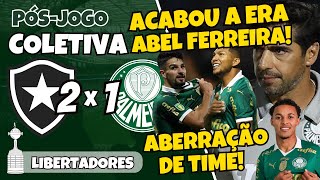 PÓSJOGO  BOTAFOGO 2X1 PALMEIRAS  LIBERTADORES 2024  COLETIVA ABEL FERREIRA  AO VIVO [upl. by Nodal]