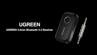 UGREEN Bluetooth 53 Car Adapter  Aux to Bluetooth Receiver [upl. by Eilah]