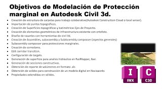 Modelación de Protección marginal en Autodesk Civil 3d [upl. by Idurt]