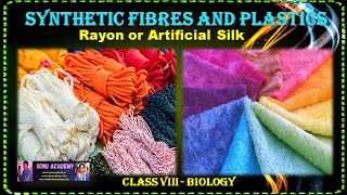 Types of Synthetic Fibers  Synthetic Fibers and Plastics  Class 8  biology fibres rayon [upl. by Jala]