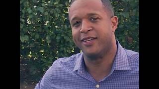 Craig Melvin of quotTodayquot visits Wofford College ahead of Terriers NCAA dance [upl. by Olympias181]