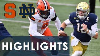 Syracuse vs Notre Dame  EXTENDED HIGHLIGHTS  1252020  NBC Sports [upl. by Iatnwahs717]