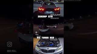 2000hp Nissan GTR 🆚 Big single Turbo bmw 340i bmw 340i r35gtr gtr b58 [upl. by Pallas675]