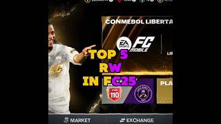 TOP 5 RW 😲🔥 eafc24 fifamobile fifa fifa23 eafc shorts [upl. by Anitram]