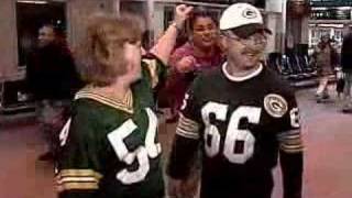 PackersCowboys Fans Clash At Airport [upl. by Neuburger]