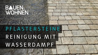 Garten Bodenbeläge und Pflastersteine mit Wasserdampf reinigen [upl. by Abraham]