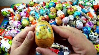 50 Surprise Eggs Unwrapping Kinder Surprise  киндер сюрприз [upl. by Etnahc]