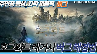 호그와트 레거시 스위치판 주인공 음성 자막 미출력 버그 [upl. by Sig]