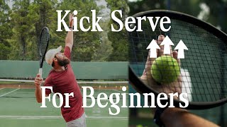 Tennis  How to quotKickquot Serve  Beginner lesson [upl. by Elleniad]