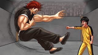 Hanma Yujiro vs Bruce Lee fan animation [upl. by Devad]